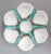 Antique French Porcelain Turquoise Oyster Plate For Sale In Houston - Image 6 of 6