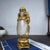 Vintage Gilt Glass Snuff Bottle With Monkey Motif and Stand For Sale - Image 9 of 9