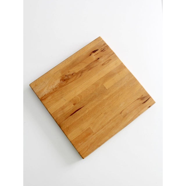 Brown Vintage Handmade Wood Cutting Board For Sale - Image 8 of 12