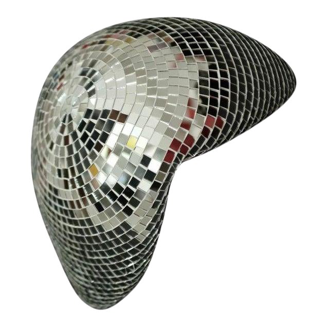 Contemporary Mosaic Melted Disco Ball Sculpture Chairish
