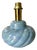 Mid-Century Iridescent Blue Ceramic Lamp Base in the style of Tommaso Barbi, 1970s For Sale