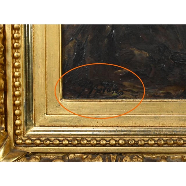 French School Artist, The Wild Coast of Belle-Île-en-Mer, 19th Century, Oil on Wood, Framed For Sale - Image 13 of 17