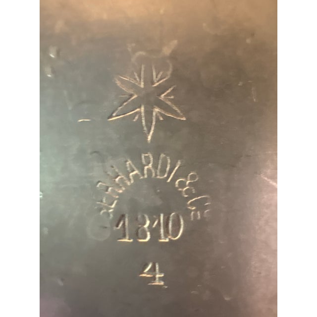 Antique Art Nouveau Jugendstil German Pewter Teapot by Gerhardi & Co – Model 1810 For Sale - Image 4 of 7