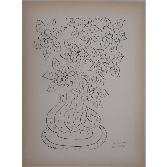 Henri Matisse, Bouquet de fleurs, Lithograph For Sale