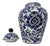 Chinese Blue and White Porcelain Floral Ginger Jar For Sale