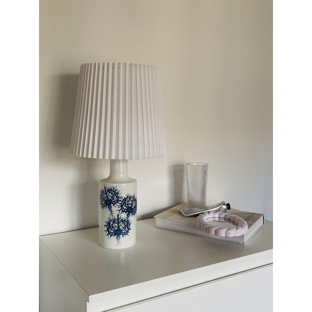 Thistle Table Lamp by Kaj Lange for Royal Copenhagen and Fog & Mørup, 1960s For Sale - Image 6 of 12