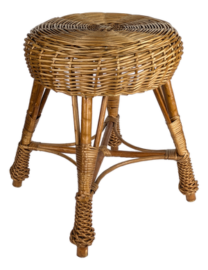 Vintage Wicker Stool, 1960