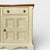 Vintage Painted Wood Sideboard With Paneled Doors For Sale - Image 10 of 18