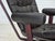 1970s, Norwegian design by Sigurd Ressel, model "Falcon" (model with armrests). Original brown furniture leather, canvas,...