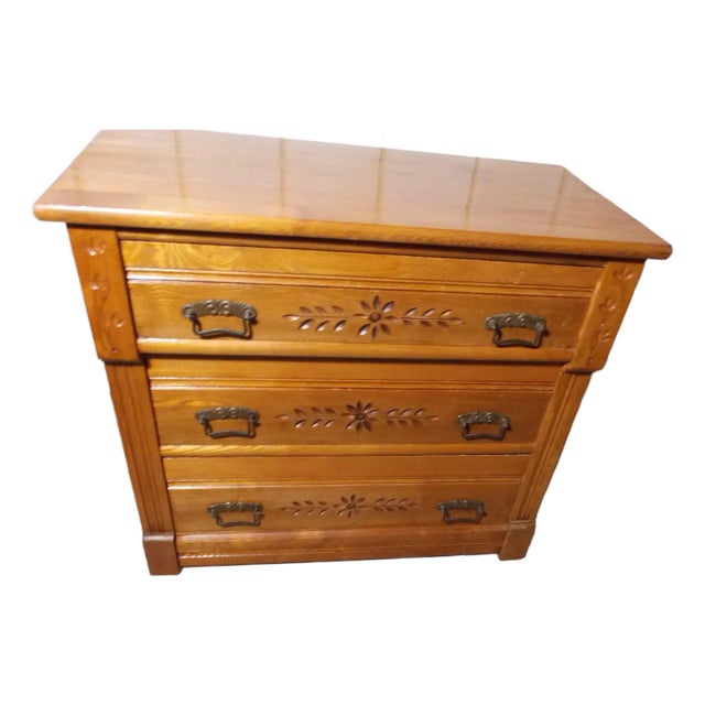 Antique Late 1800s Eastlake Chest of Drawers For Sale
