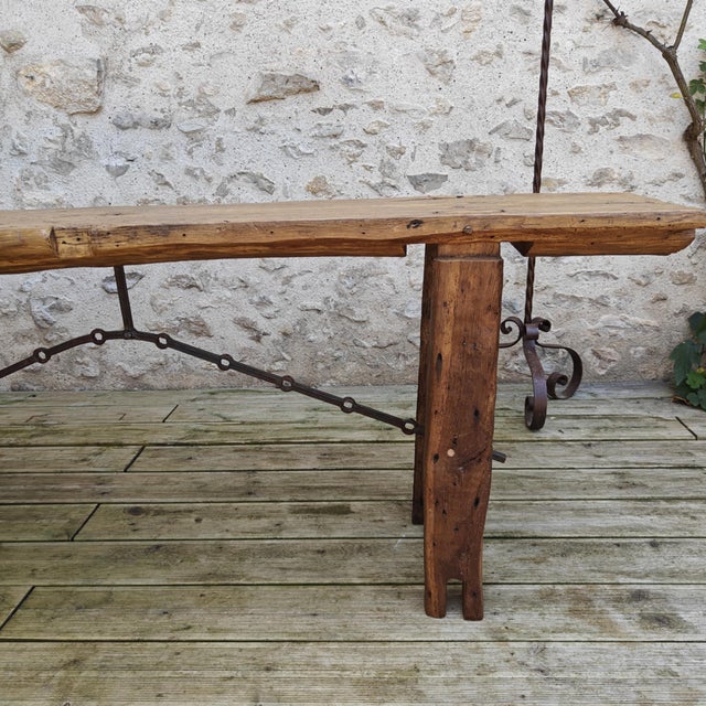 Brutalist Workbench Console, 1890s For Sale - Image 14 of 18