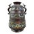 Antique Japanese Shaped Vase Bronze & Champleve Enamel Base For Sale