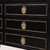 Traditional Vintage French Jansen Manner Black Lacquered Dresser For Sale - Image 3 of 5