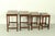 Mid-Century Modern Italian Rosewood Nesting Tables with Copper Inlay, 1950s, Set of 4 For Sale - Image 3 of 12