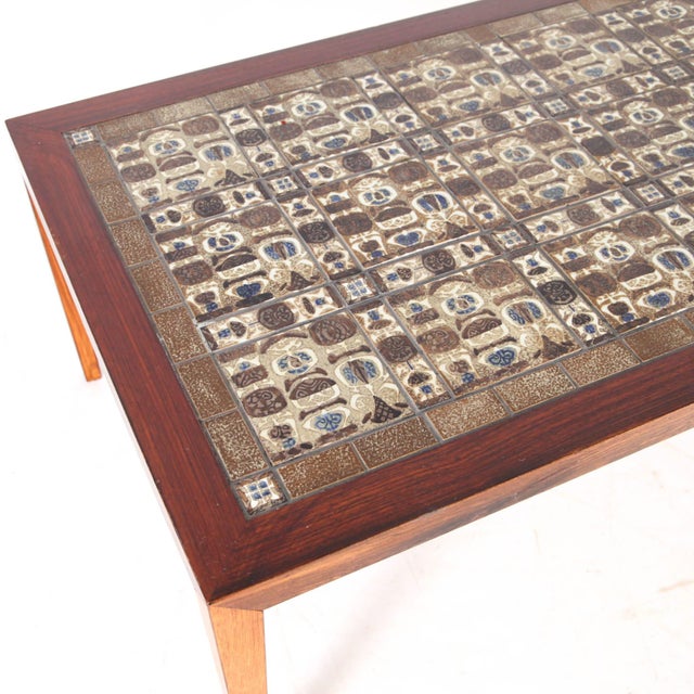 Coffee Tables in Rosewood and Ceramic, 1970s, Set of 3 For Sale - Image 6 of 18