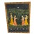 1900s Hand Painted Indian Landscape Artwork With Floral Border For Sale