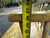 Vintage Early American Primitive Style Yellow Painted Deacon's Bench For Sale - Image 17 of 18