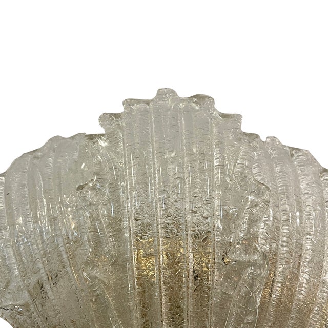 1960s Acanthus Leaves Ceiling Light in Murano Glass, 1950s For Sale - Image 5 of 7