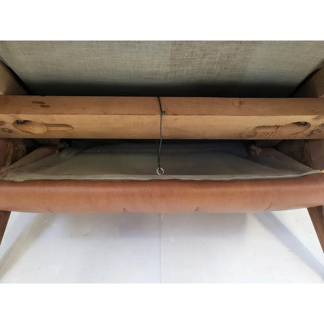 1950s Mid-Century Lounge Chair in Skaï by Marco Zanuso, 1950s For Sale - Image 5 of 10