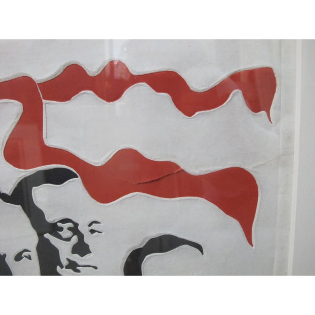 Red William Kent Signed Slate Relief Artist Proof #2 Print 1964 Come and Take It For Sale - Image 8 of 9