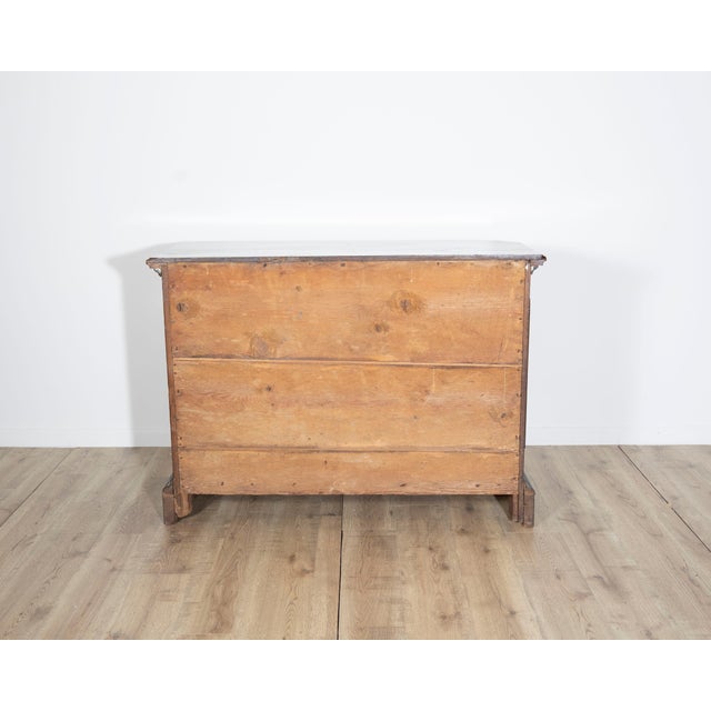 Wood 17th Century Emilian Chest Of Drawers In Solid Walnut For Sale - Image 7 of 8