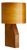 French Wooden Table Lamp with Veneer Shade, 1960s For Sale