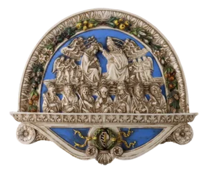 Ceramic Majolica Tile from Sesto Fiorentino