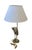 Vintage Hollywood Regency Brass Crane & Faux Bamboo Table Lamp For Sale In West Palm - Image 6 of 12