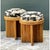 Vintage Schumacher Pencil Reed Upholstered Stools - Pair For Sale - Image 12 of 12