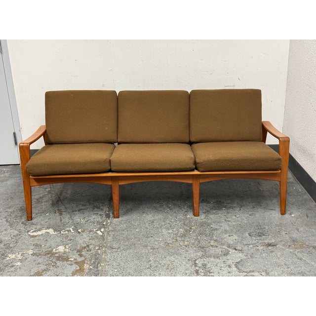 1960s Komfort Danish Three Seat Sofa, Circa 1960's For Sale - Image 5 of 12