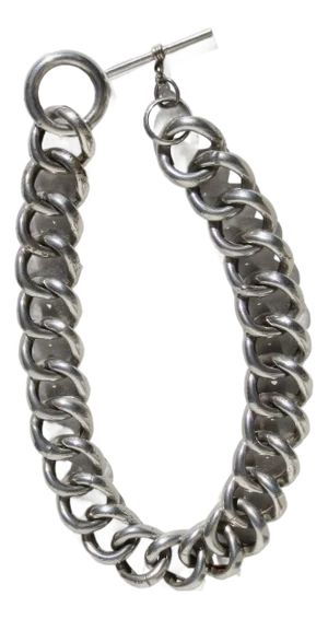 Large Hollow Link Sterling Silver Necklace