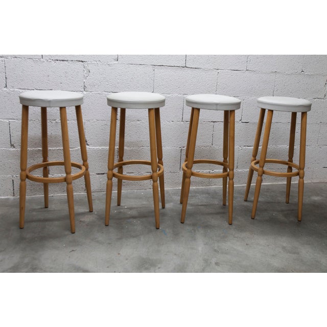 Dining Table and High Stools from Baumann, 1990, Set of 5 For Sale - Image 10 of 18