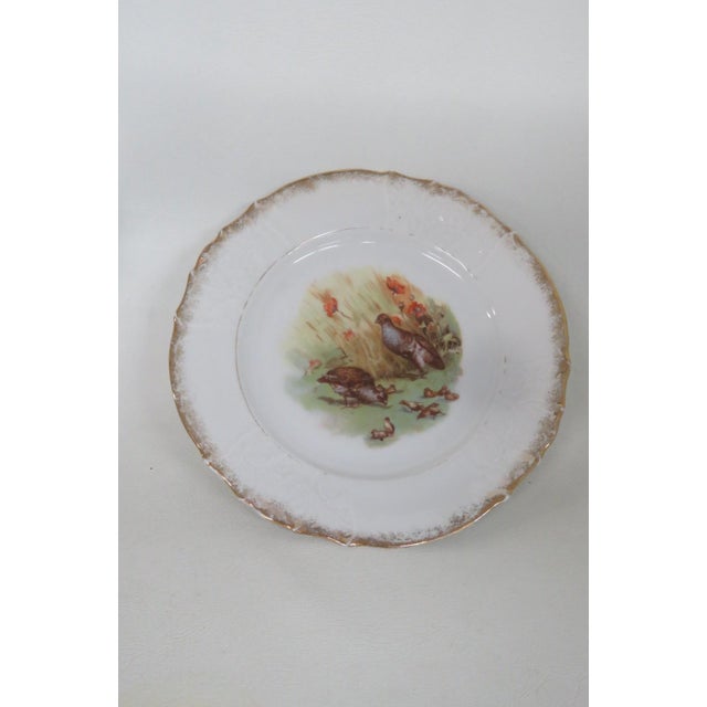 Late 19th Century Joseph Schachtel Porcelain Wildlife Game Set 8pc With 7 Plates 1 Platter For Sale - Image 9 of 18