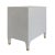 Contemporary Matthew Izzo Home Amber Light Gray Shagreen Three Drawer Side Table With Acrylic and Antique Brass Drawer Pulls For Sale - Image 3 of 7