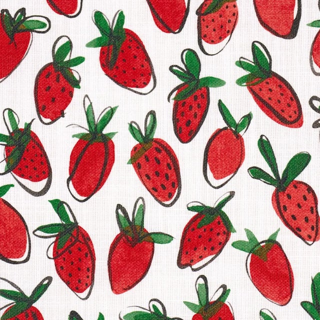 Contemporary SAMPLE - Schumacher X Studio Bon Shortcake Indoor/Outdoor Fabric In Red For Sale - Image 3 of 5