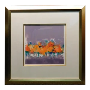 Earl Biss Untitled Monotype on Paper Custom Framed