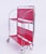 1960s Vintage Red Foldable Bar Cart in Chrome Metal, 1960s For Sale - Image 5 of 10