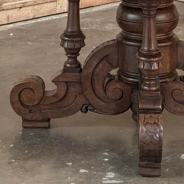 19th Century French Napoleon III Period Grand Oval Center Table For Sale In Dallas - Image 6 of 14
