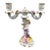 Antique Von Schierholz Germany Hand Painted Porcelain Cherub 2-Light Candelabra For Sale