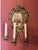 Antique 19thc Ornate Baroque Brass Cherub Goddess Wall Mirror 3 Arm Candelabra For Sale - Image 12 of 12