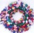 Light Pink Ribbon Christmas Holiday Wreath, 1980's For Sale - Image 8 of 10
