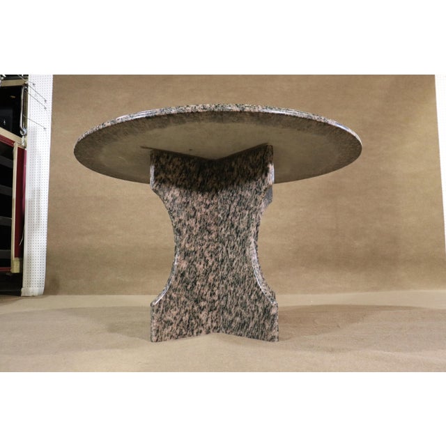 Mid 20th Century Marble Round Top Dining Table For Sale In Philadelphia - Image 6 of 6
