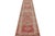 1950s Hand-Knotted Vintage Runner, Red-Pink Rug in Geometric Pattern by Rug & Kilim For Sale - Image 5 of 7
