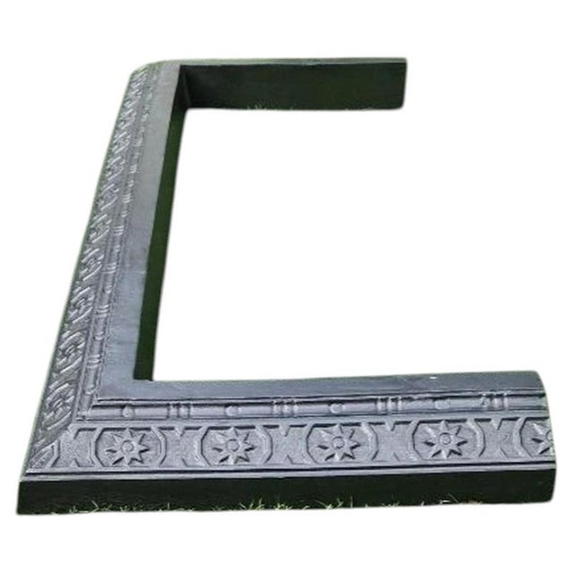 Antique Cast Iron Fireplace Fender with Repeating Floral Rosette Design, 1890s For Sale - Image 6 of 6
