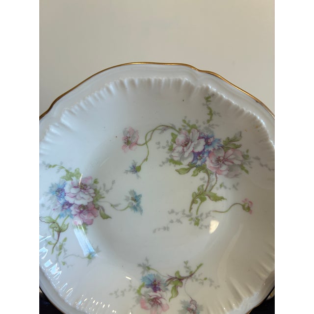 Mid 20th Century Vintage Theodore Haviland Annette Floral Berry Bowls – Set of 7 For Sale - Image 5 of 11