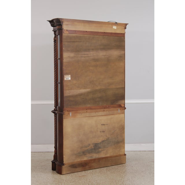 Henredon Bow Glass Mahogany Curio China Cabinet For Sale - Image 15 of 18