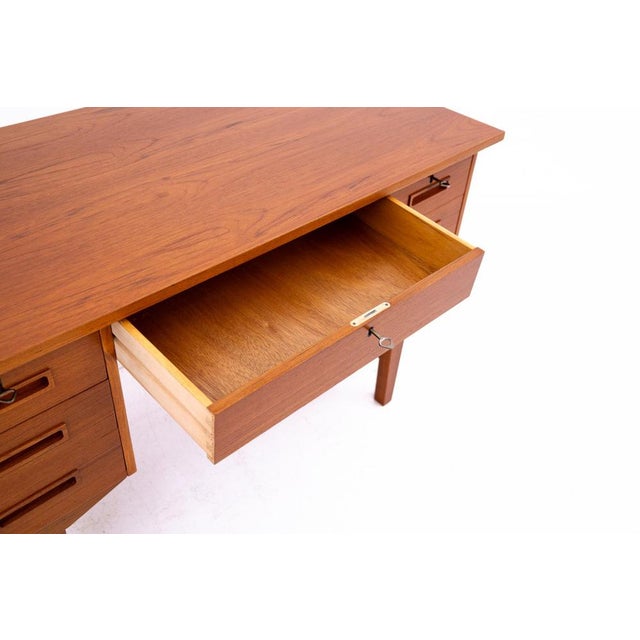 Vintage Danish Teak Desk, 1960s For Sale - Image 6 of 13