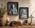 Bring sculptural depth and serene spirituality to your interior with this striking pair of vintage three-dimensional...