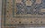 1880s Antique Navy Square Islimi Floral Finely Knotted Wool Persian Tabriz Rug For Sale - Image 4 of 9