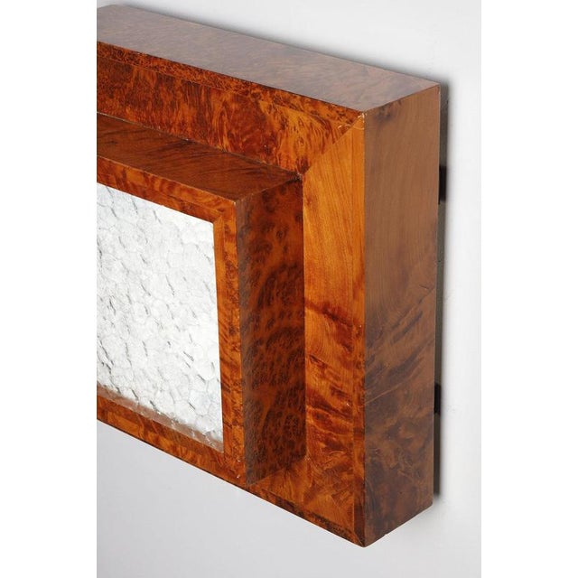 Art Deco Ceiling or Wall Lights in Elm Burr Veneer, 1935, Set of 3 For Sale - Image 11 of 15